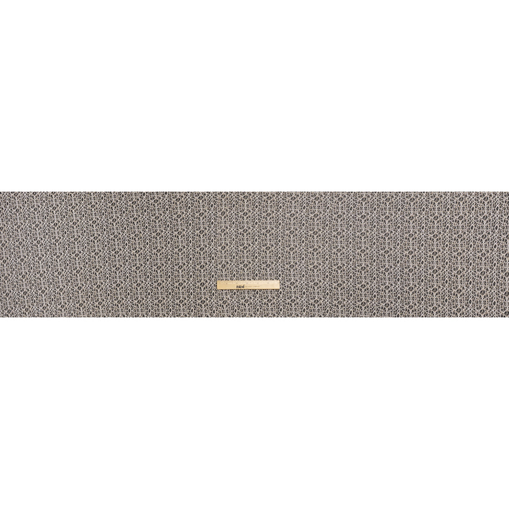 Corded Nylon Lace - Bleached Sand Abstract Lines