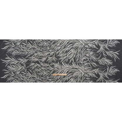 Embroidered and Beaded Lace Tulle with Sequins - Off White Reef Plants - Full