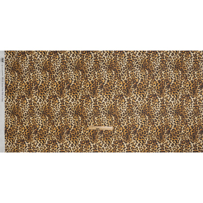 Cotton Voile Print by Max Alexander - Beige, Brown and Black Leopard Spots - Full