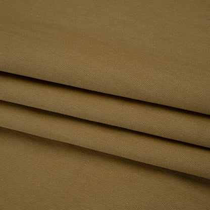 Cotton Herringbone Twill Coutil - Warm Olive - Farrah Collection