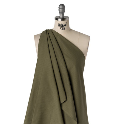 Cotton Herringbone Twill Coutil - Dusty Olive - Farrah Collection