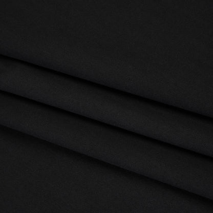 Cotton Herringbone Twill Coutil - Black - Farrah Collection