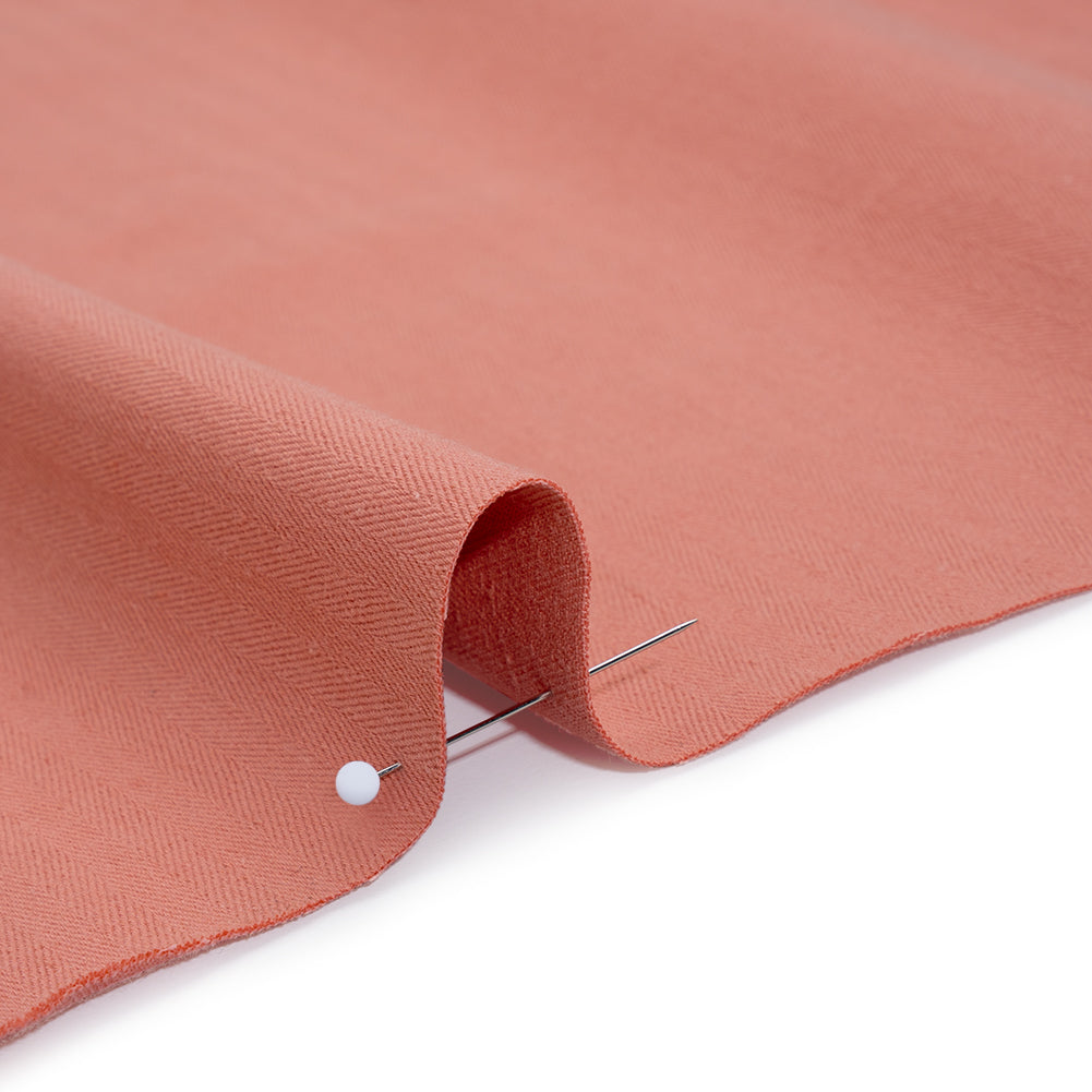 Cotton Herringbone Twill Coutil - Dusty Rose - Farrah Collection