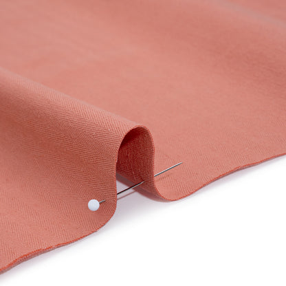 Cotton Herringbone Twill Coutil - Dusty Rose - Farrah Collection