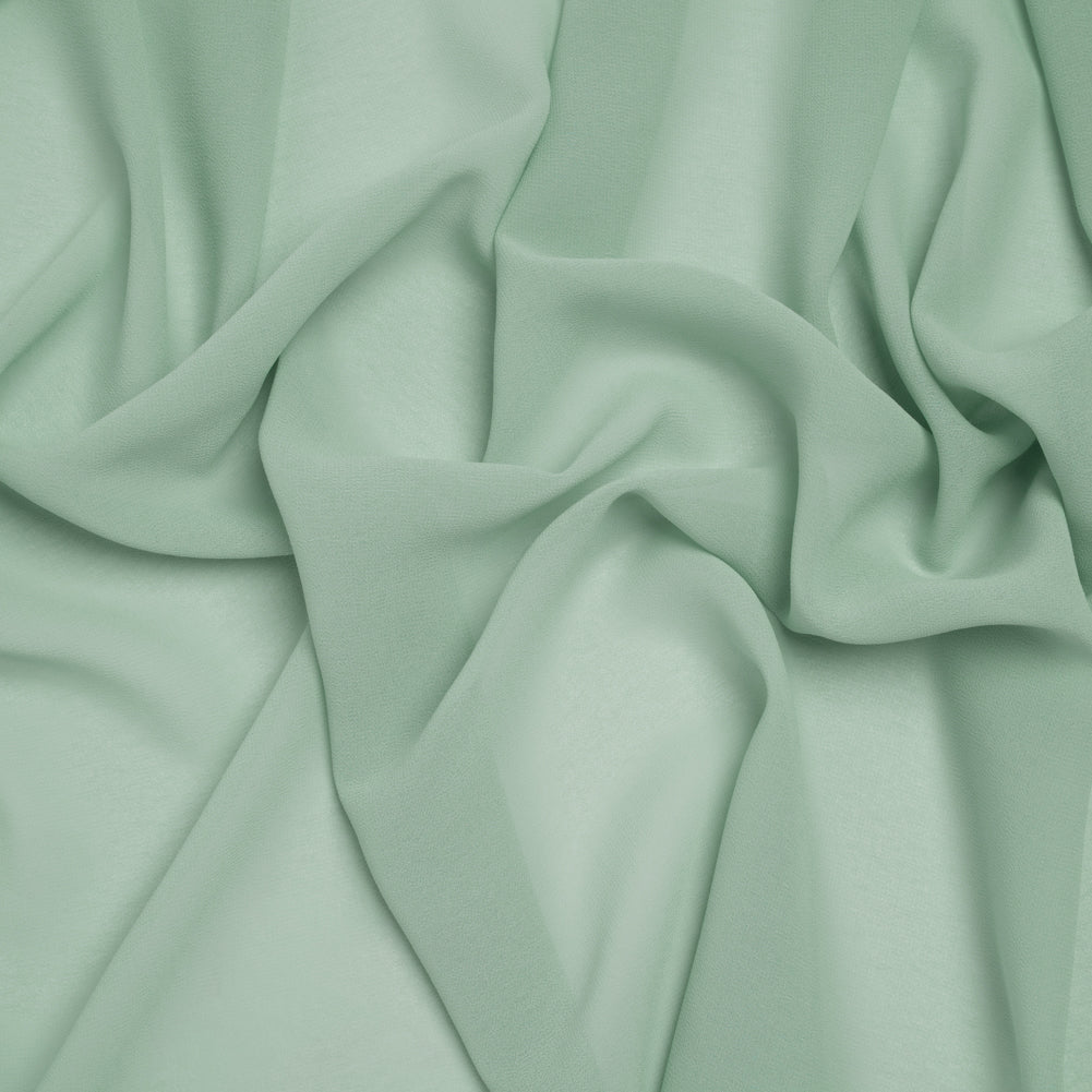 Polyester Chiffon - Sage Green - Designer Deadstock