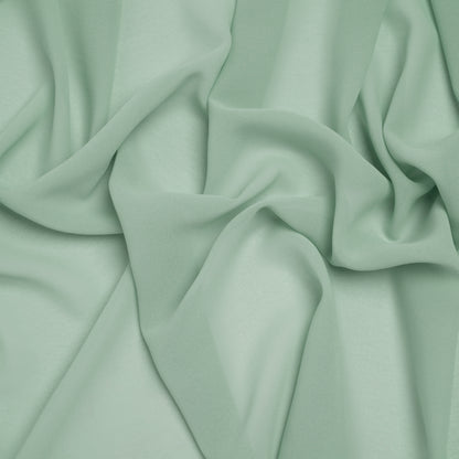 Polyester Chiffon - Sage Green - Designer Deadstock