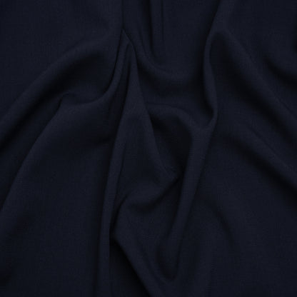 Stretch Polyester Twill Suiting - Midnight Navy