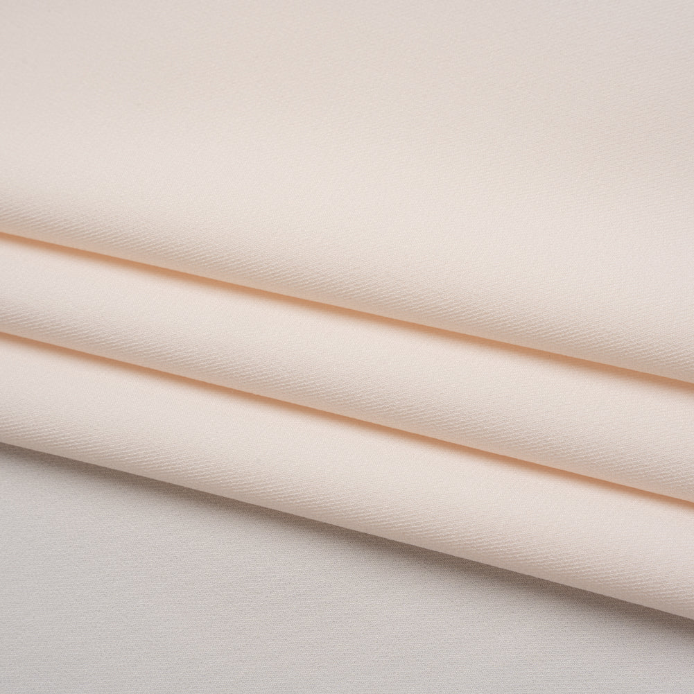 Stretch Polyester Twill Suiting - Ecru