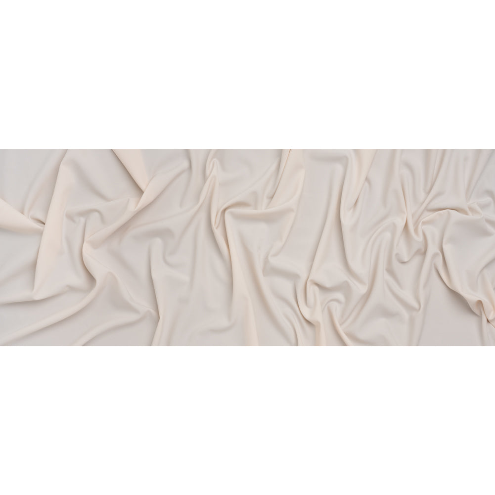 Stretch Polyester Twill Suiting - Ecru