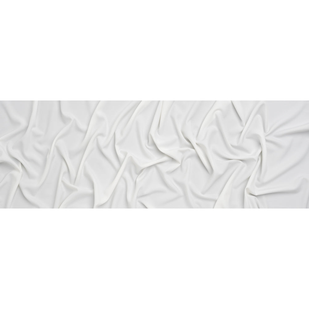 Stretch Polyester Twill Suiting - Off White