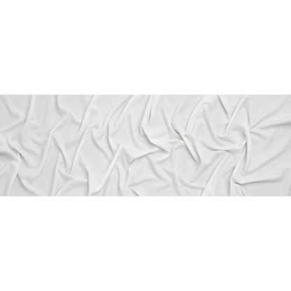 Stretch Polyester Twill Suiting - Off White