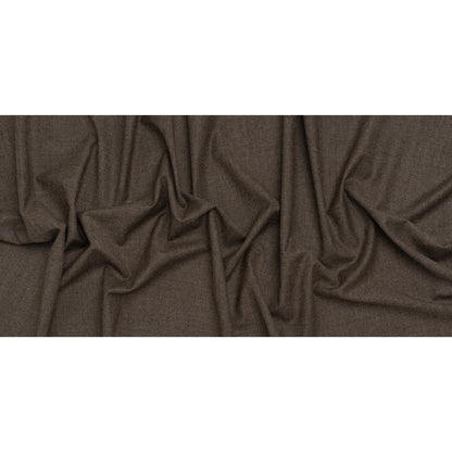 Wool Suiting - Brown and Black Glen Plaid