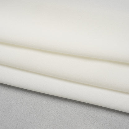 Polyester Double Georgette - Ecru White - Designer Deadstock