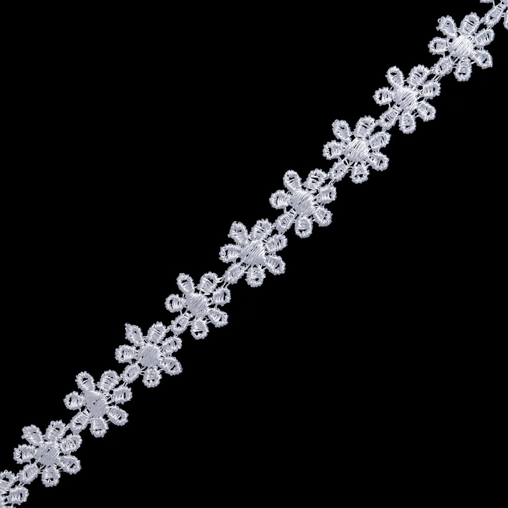 Guipure Lace Trim - 0.5" - White Little Daisy Chain