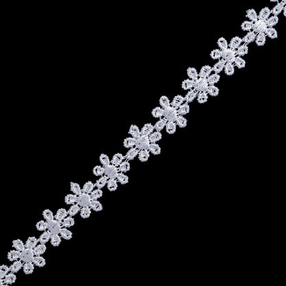 Guipure Lace Trim - 0.5" - White Little Daisy Chain