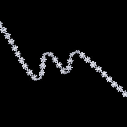 Guipure Lace Trim - 0.5" - White Little Daisy Chain