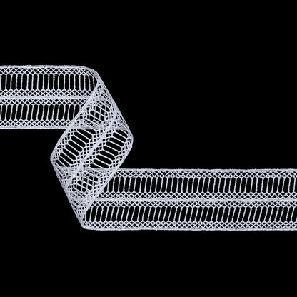 Guipure Lace Trim - 1.75" - White Ladders and Lattices