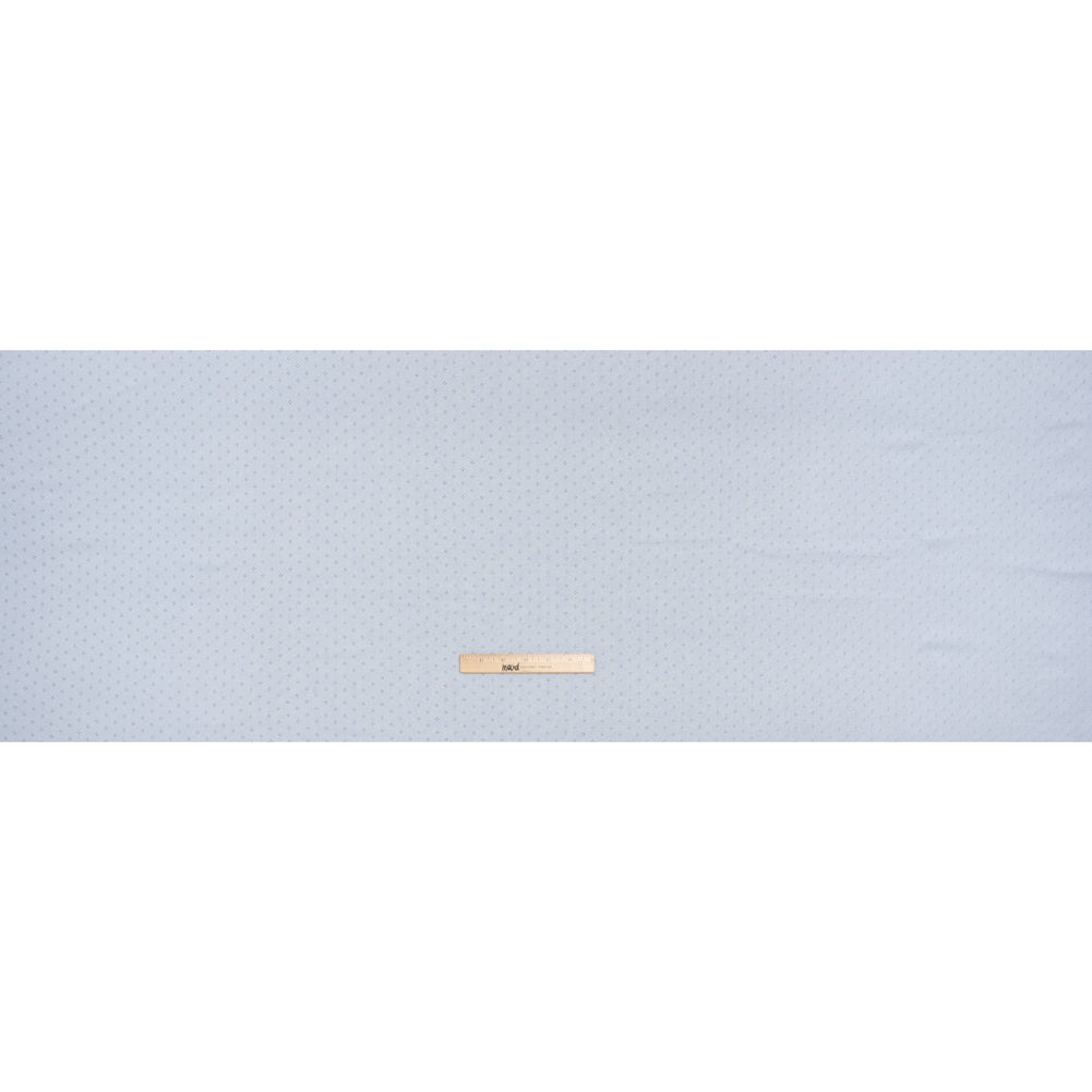 Cotton Pointelle Rib Knit - Baby Blue Diamonds - Cassy Collection - Full