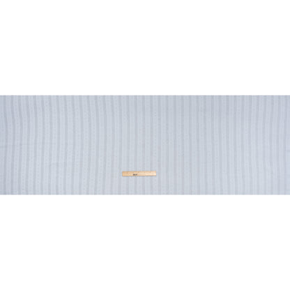 Cotton Pointelle Rib Knit - Baby Blue Diamonds and Stripes - Cassy Collection