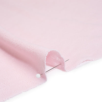 Cotton Pointelle Rib Knit - Blossom Pink Roses - Cassy Collection
