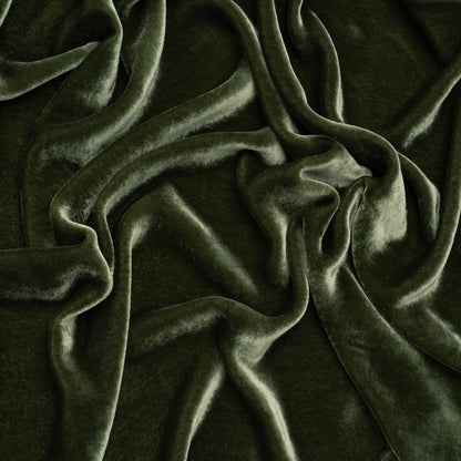 Silk and Rayon Velvet - Thyme - Adelasia Collection