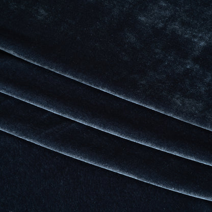 Silk and Rayon Velvet - Midnight Blue - Adelasia Collection Folded