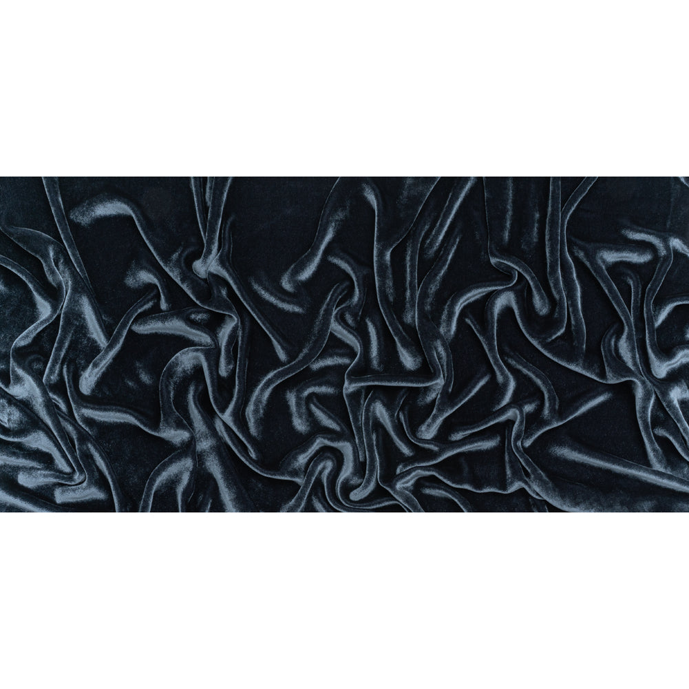 Silk and Rayon Velvet - Midnight Blue - Adelasia Collection - Full