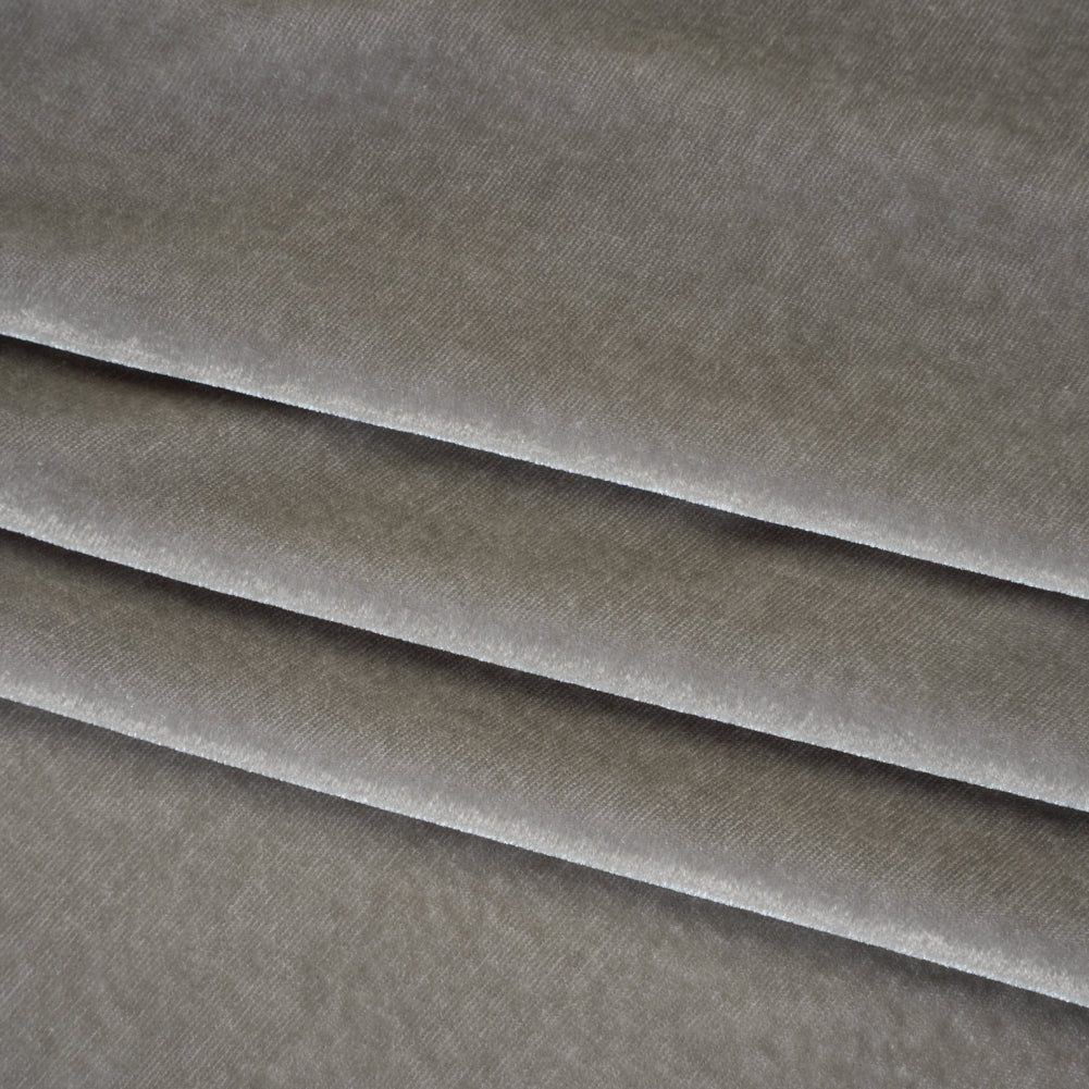 Silk and Rayon Velvet - Ultimate Gray - Adelasia Collection Folded