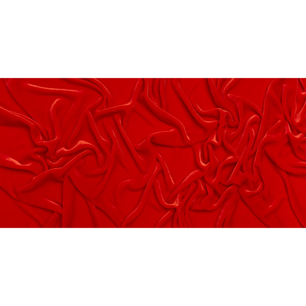 Silk and Rayon Velvet - Fiery Red - Adelasia Collection - Full