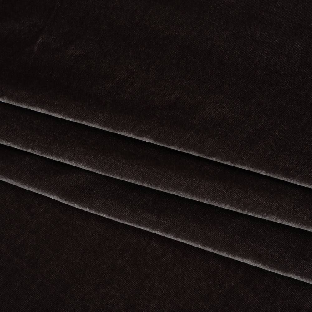 Silk and Rayon Velvet - Total Eclipse - Adelasia Collection Folded