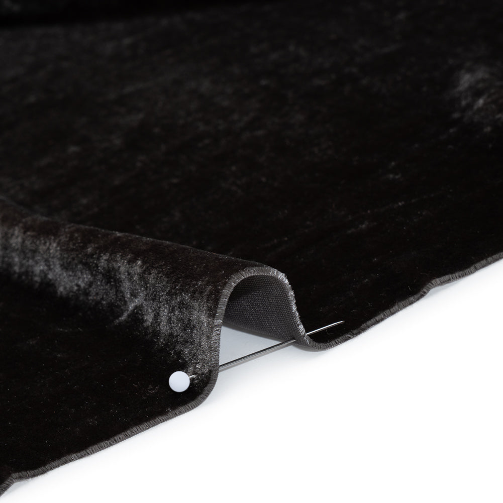 Silk and Rayon Velvet - Total Eclipse - Adelasia Collection Detail