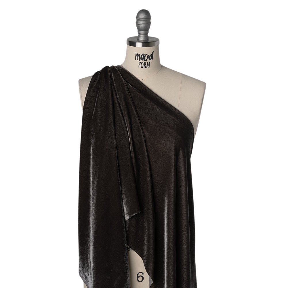 Silk and Rayon Velvet - Total Eclipse - Adelasia Collection Drape