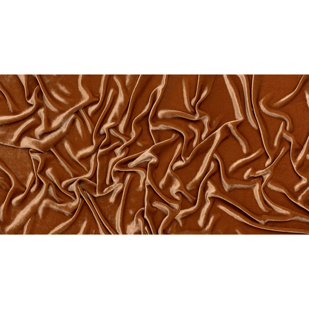 Silk and Rayon Velvet - Mocha Mousse - Adelasia Collection - Full