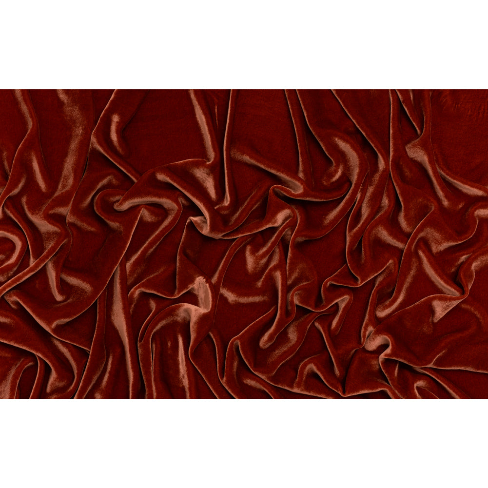 Silk and Rayon Velvet - Ruby Wine - Adelasia Collection - Full