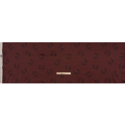 Stretch Cotton Sateen Print by Max Alexander - Bordeux and Burgundy Wings - Full