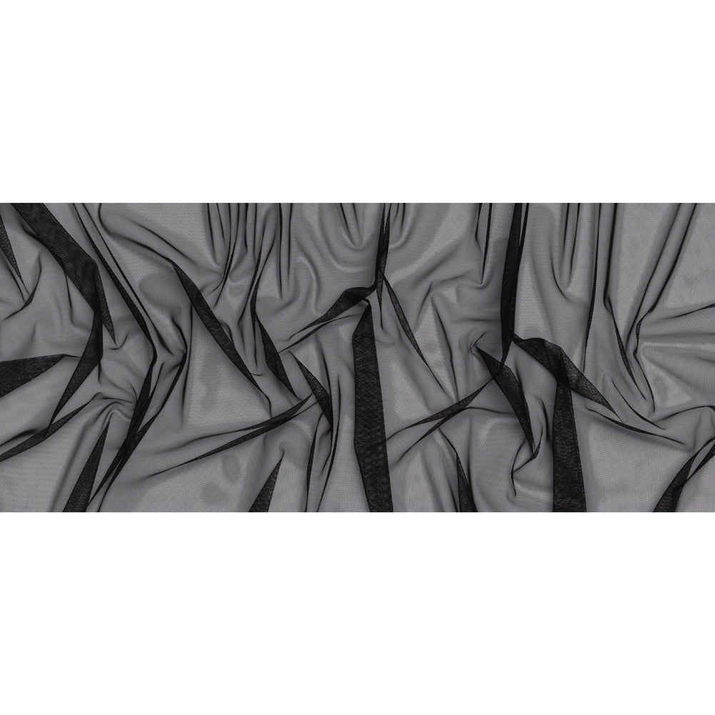 Polyester Power Mesh - Black - Full