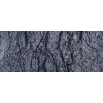 Crinkled Polyester Mesh - Navy Blue