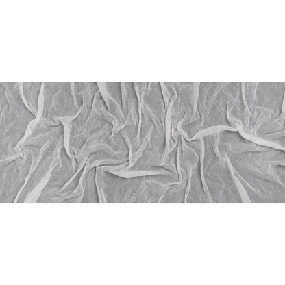 Crinkled Polyester Mesh - Off White