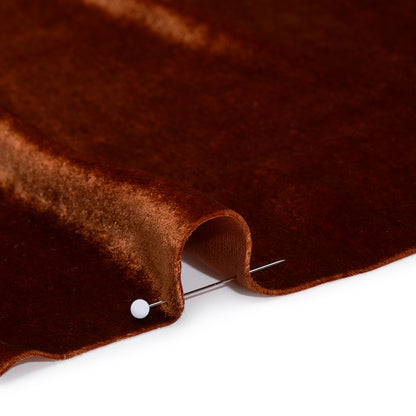 Silk and Rayon Velvet - Cinnamon Rust - Adelasia Collection