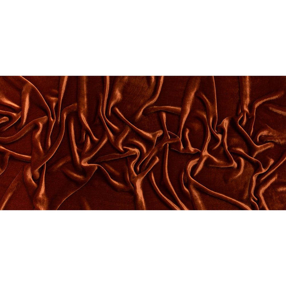 Silk and Rayon Velvet - Cinnamon Rust - Adelasia Collection - Full