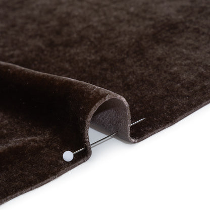 Silk and Rayon Velvet - Coffee Bean - Adelasia Collection