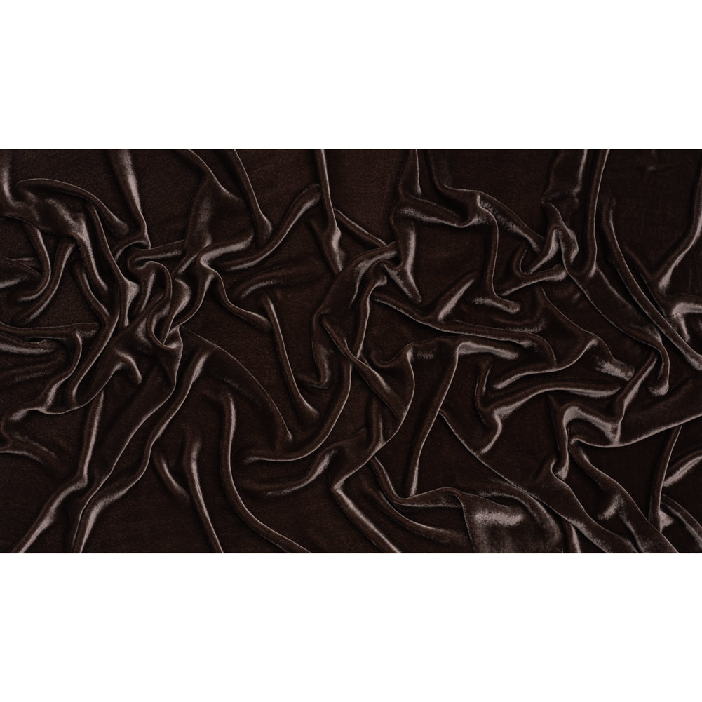 Silk and Rayon Velvet - Coffee Bean - Adelasia Collection - Full