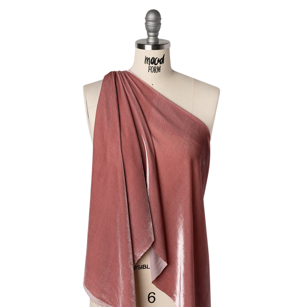 Silk and Rayon Velvet - Foxglove - Adelasia Collection - Drape