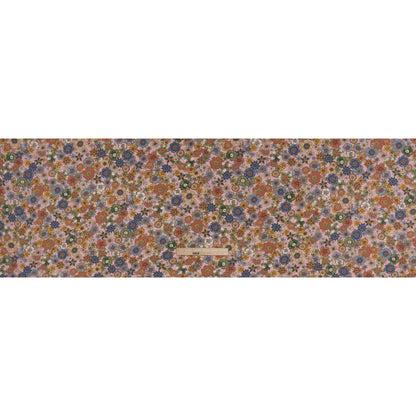 Rayon Challis Print - Blue, Red and Pink Floral - Deadstock