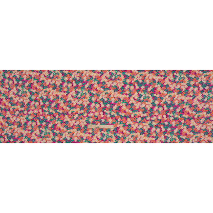 Rayon Challis Print - Magenta Pink, Tangerine Orange and Green Tropical Floral - Deadstock