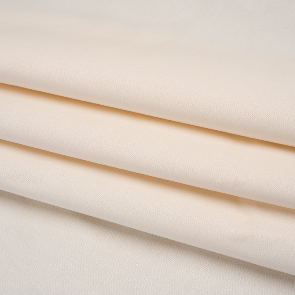 Mercerized Cotton Sateen - Ivory - Mallory Collection - Folded