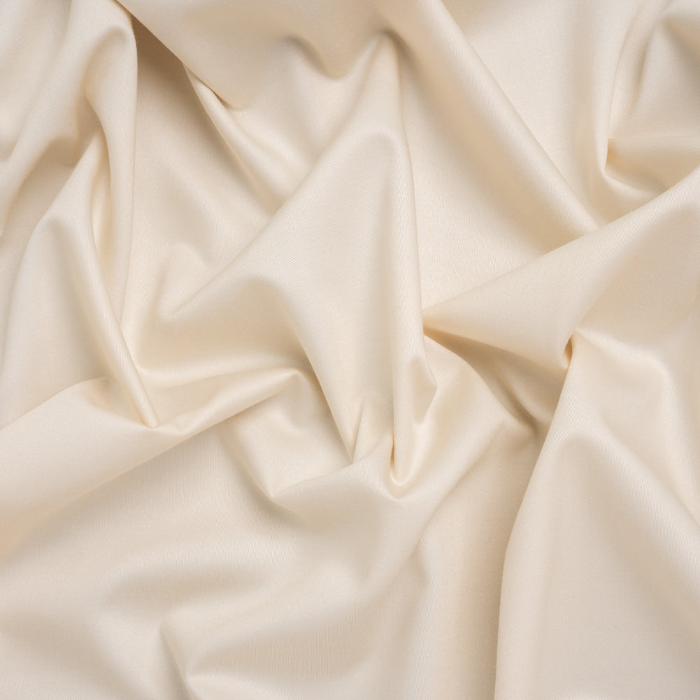 Mercerized Cotton Sateen - Ivory - Mallory Collection