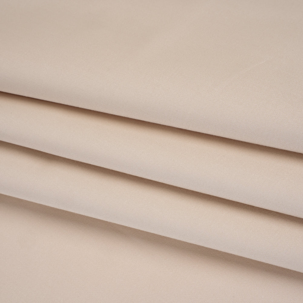 Mercerized Cotton Sateen - Bone - Mallory Collection - Folded
