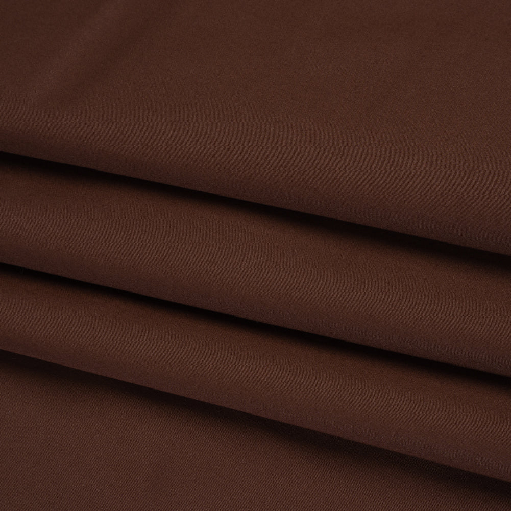 Mercerized Cotton Sateen - Chocolate - Mallory Collection - Folded