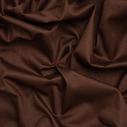 Mercerized Cotton Sateen - Chocolate - Mallory Collection